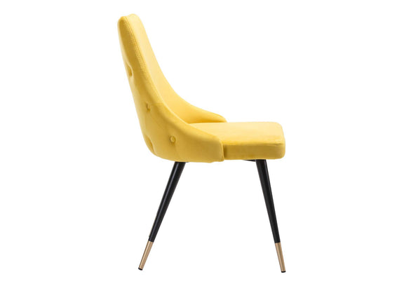 101091 Piccolo Dining Chair (Set Of 2) Yellow