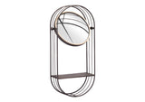 A12234 Saroni Mirror Shelf Antique Gray