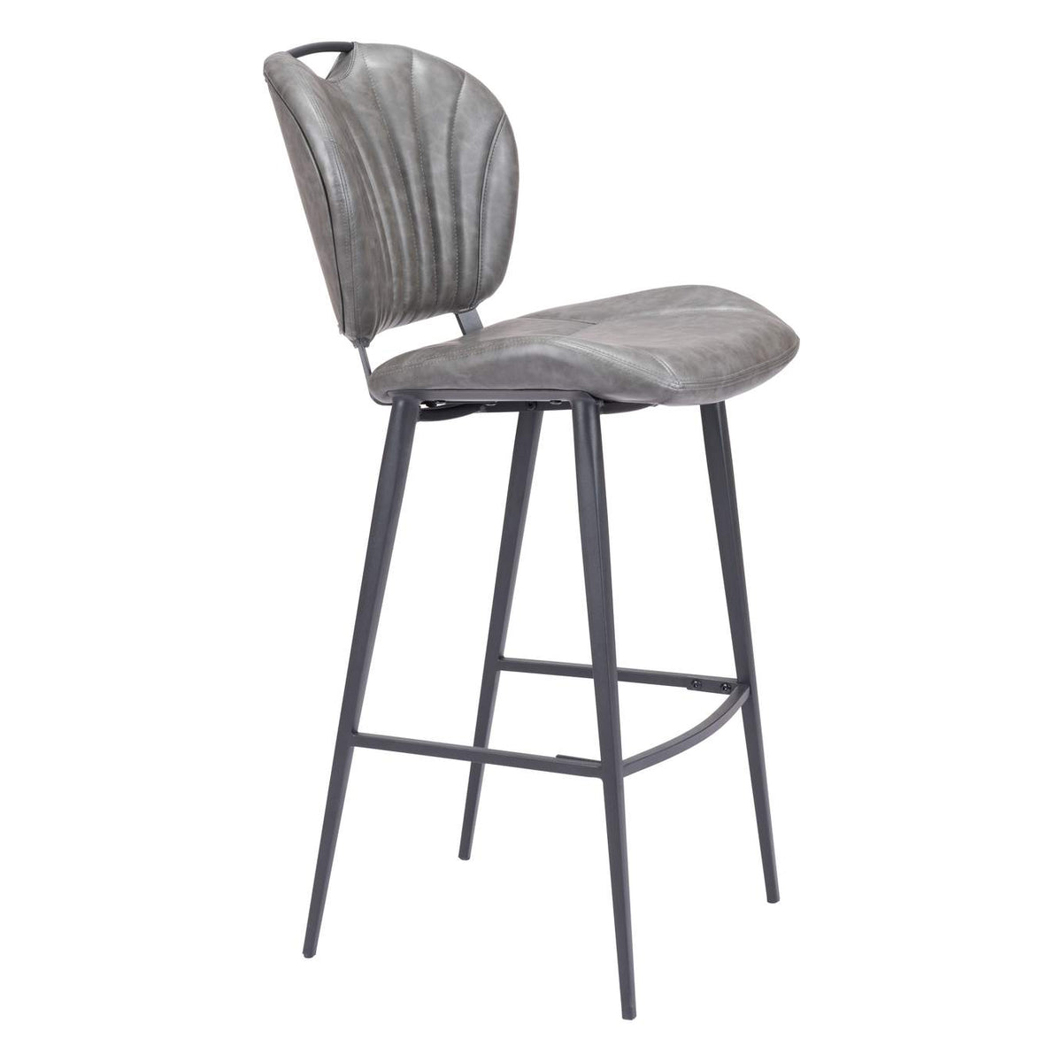 109340 Terrence Barstool Vintage Gray