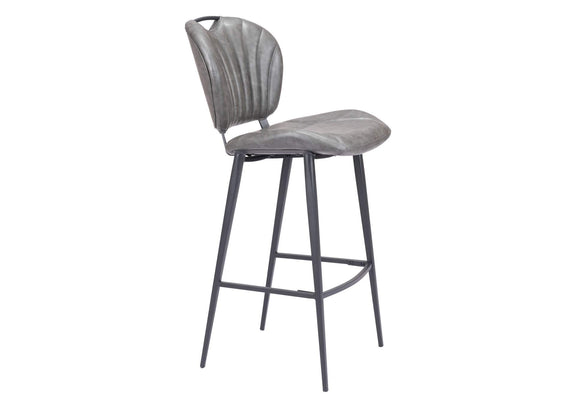 109340 Terrence Barstool Vintage Gray