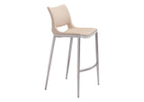 101285 Ace Barstool (Set Of 2) Light Pink & Silver