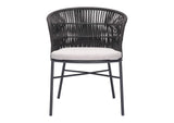 703987 Freycinet Outdoor Dining Chair (Set Of 2) Black