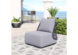 704024 Mekan Outdoor Accent Chair Gray