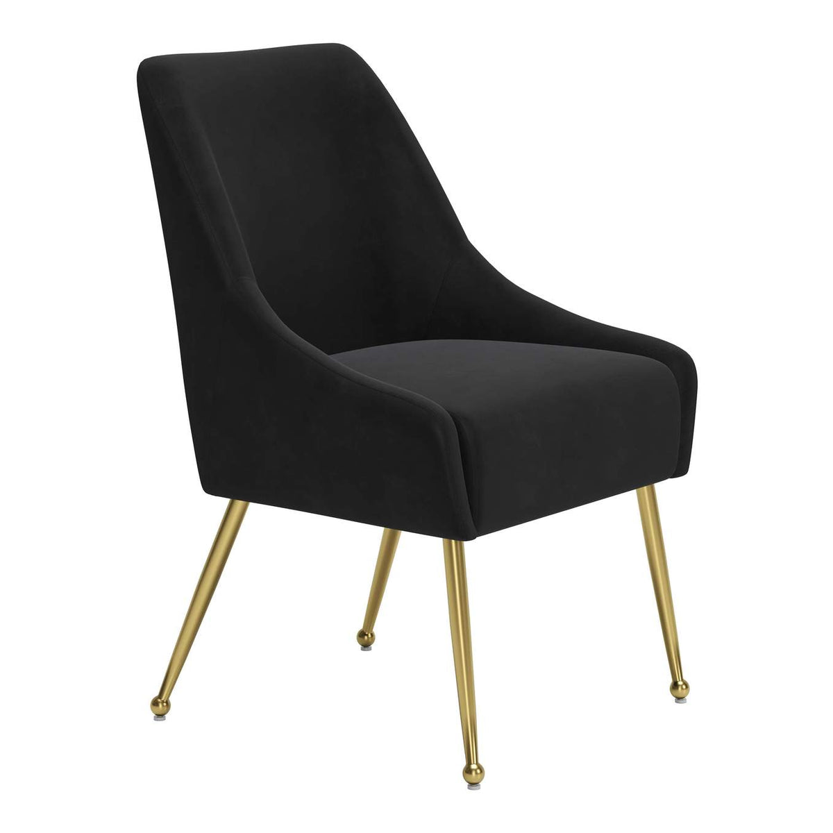 109717 Maxine Dining Chair Black & Gold