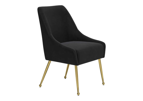 109717 Maxine Dining Chair Black & Gold
