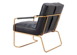 109521 Dallas Accent Chair Vintage Black