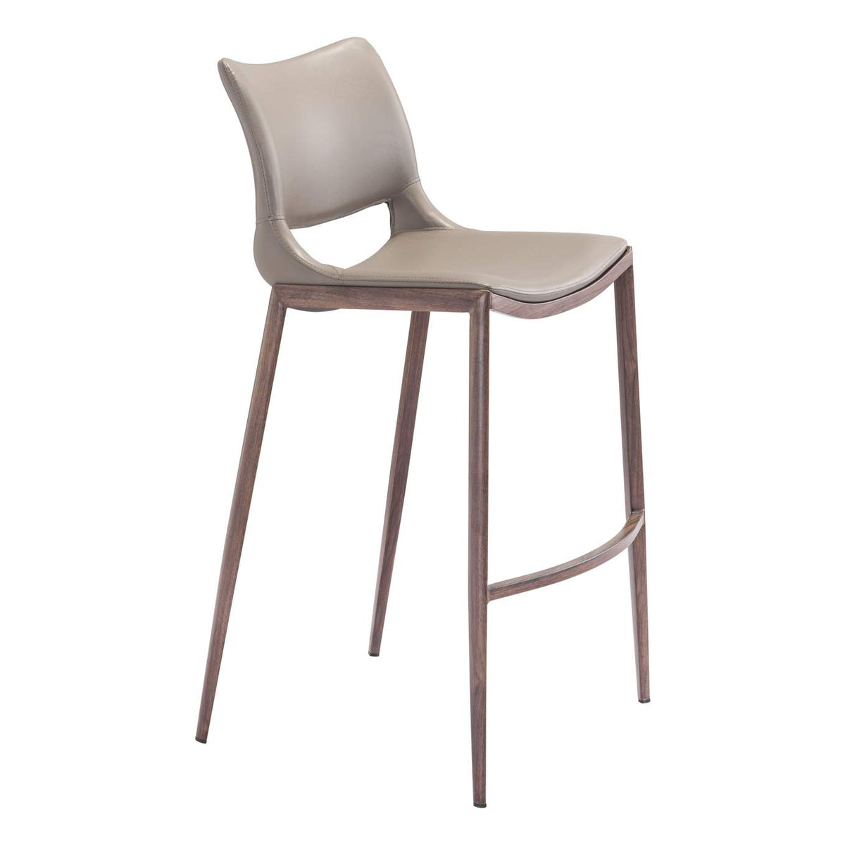 101286 Ace Barstool (Set Of 2) Brown & Walnut