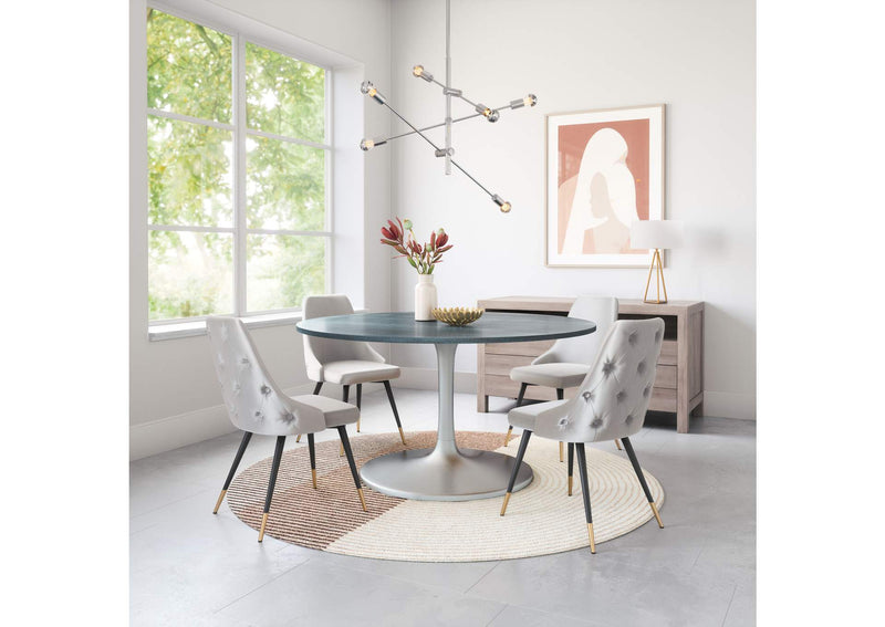 101089 Piccolo Dining Chair (Set Of 2) Gray