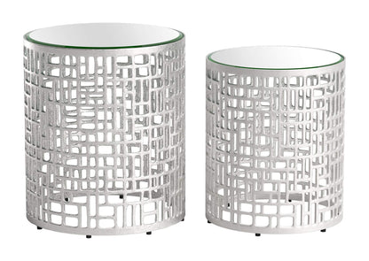 110153 Reden Side Table Set (2-Piece) Silver