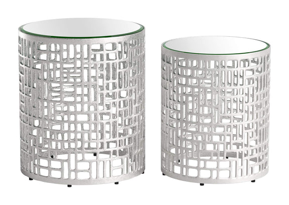 110153 Reden Side Table Set (2-Piece) Silver
