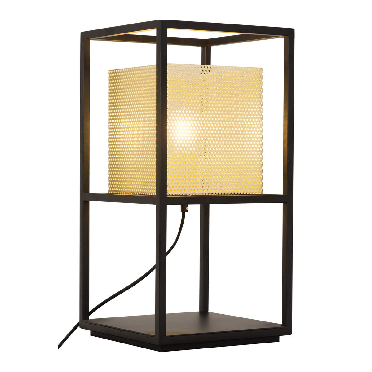 56129 Yves Table Lamp Gold & Black