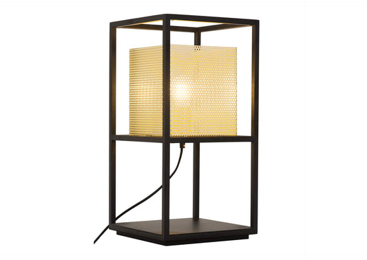 56129 Yves Table Lamp Gold & Black
