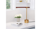 56139 Kippy Table Lamp Brown & Brass