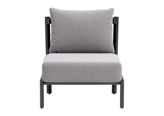 704046 Horizon Outdoor Accent Chair Gray