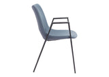 109536 Desi Dining Chair (Set Of 2) Azure Gray