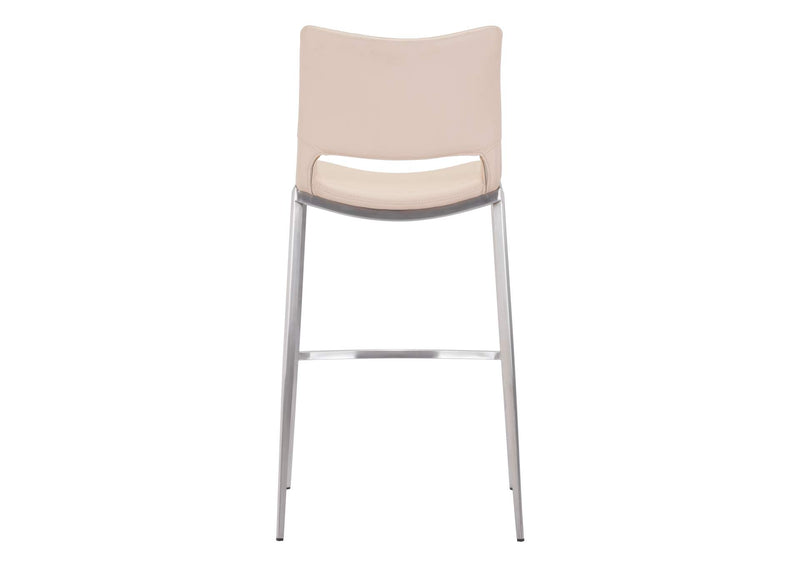101285 Ace Barstool (Set Of 2) Light Pink & Silver
