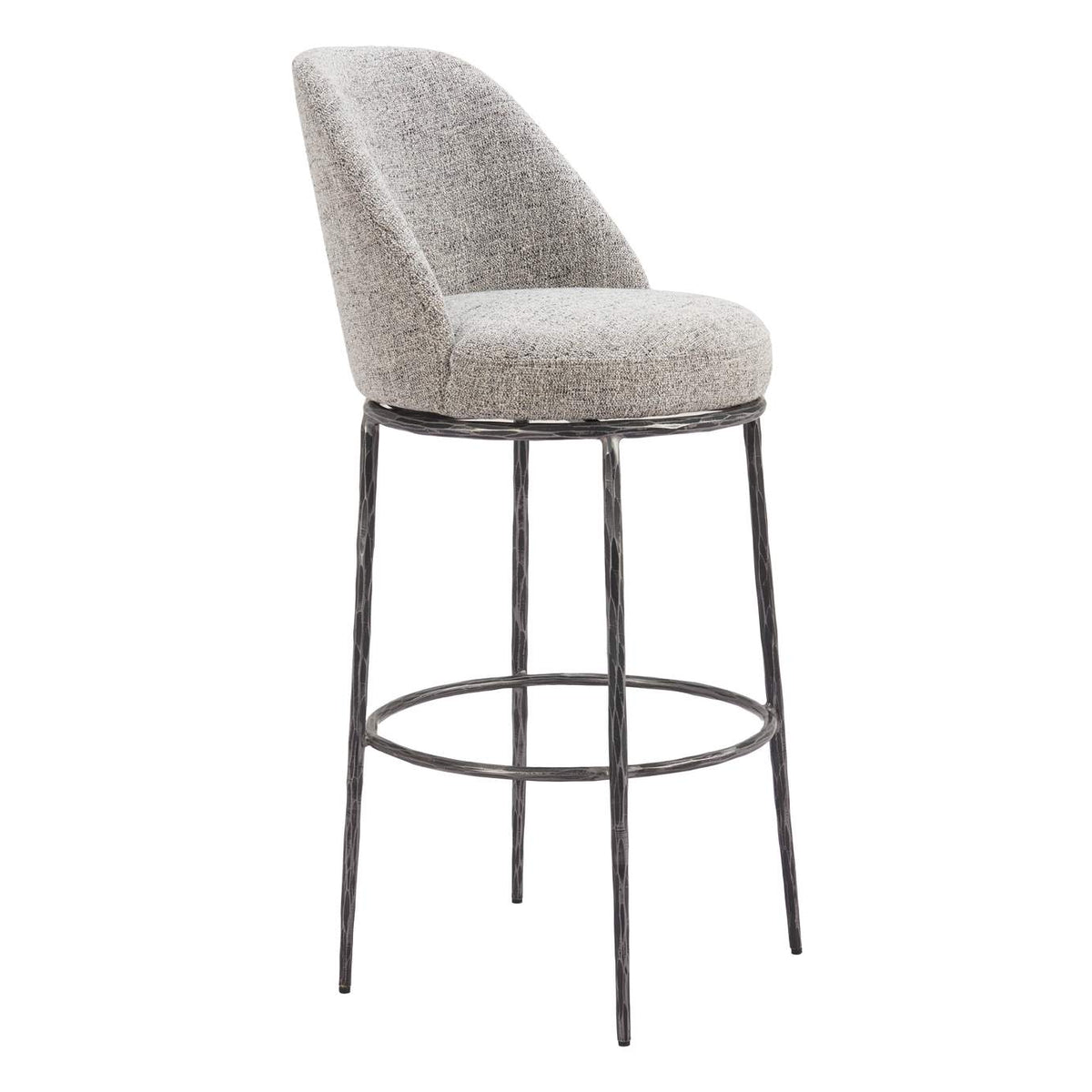 110273 Nordhavn Swivel Barstool Gray
