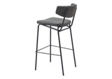 110261 Charon Barstool (Set Of 2) Vintage Black