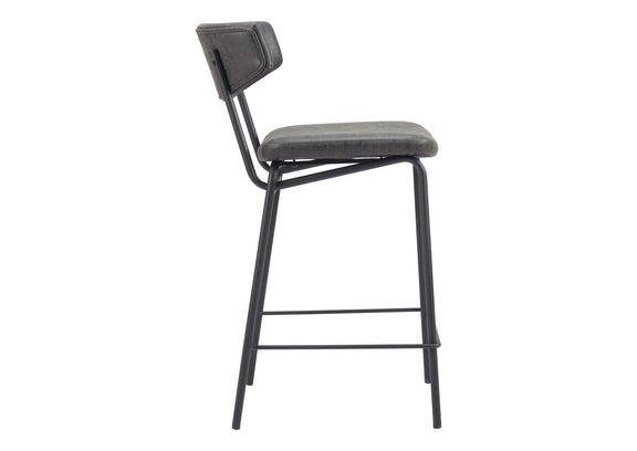 110263 Charon Counter Stool (Set Of 2) Vintage Black