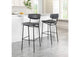 110261 Charon Barstool (Set Of 2) Vintage Black