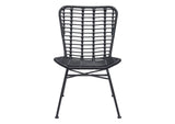 703946 Lorena Outdoor Dining Chair (Set Of 2) Black
