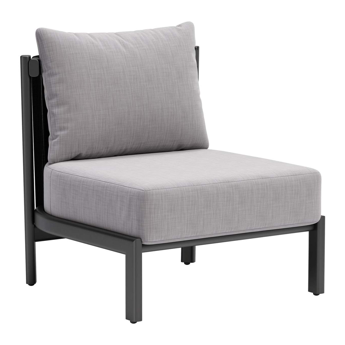704046 Horizon Outdoor Accent Chair Gray