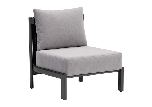 704046 Horizon Outdoor Accent Chair Gray
