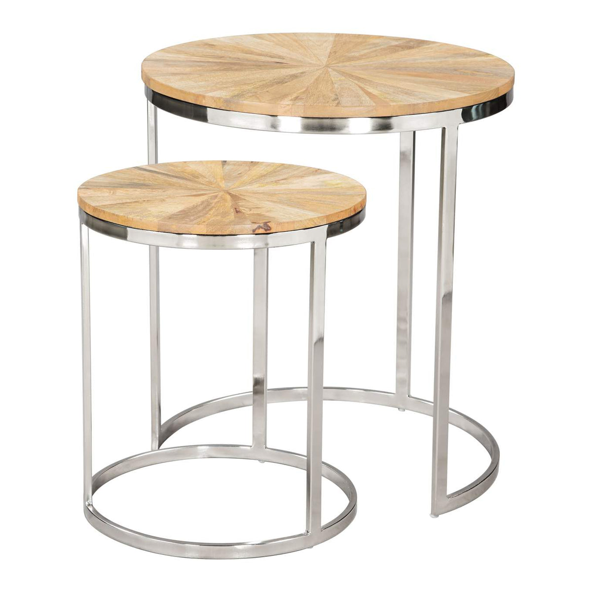 109776 Bari Nesting Table Set (2-Piece) Natural