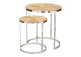 109776 Bari Nesting Table Set (2-Piece) Natural
