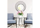 A12207 Luna Round Mirror Black