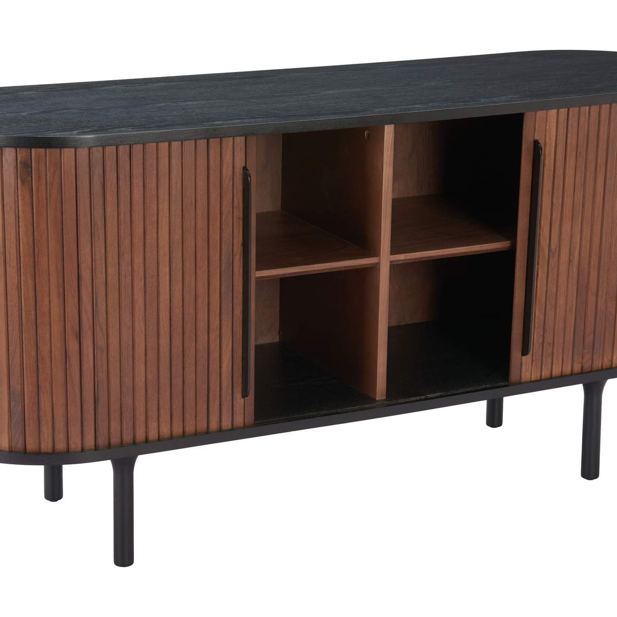 110296 Koriana Sideboard Black & Walnut