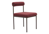 110103 Livorno Dining Chair Red & Bronze