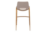 109735 Desi Barstool (Set Of 2) Beige & Gold