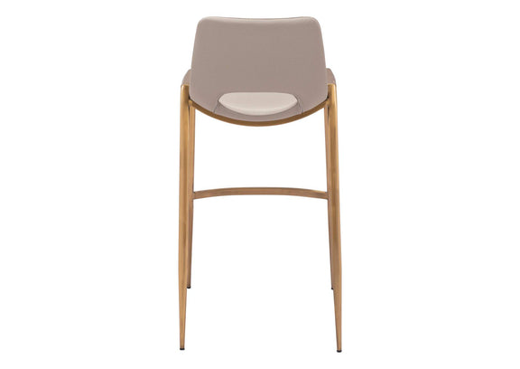 109735 Desi Barstool (Set Of 2) Beige & Gold
