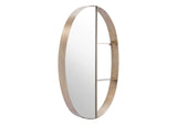 A12203 Latitude Oval Shelf Mirror Antique Bronze