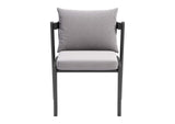 704008 Horizon Outdoor Dining Chair (Set Of 2) Gray