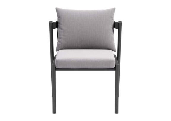704008 Horizon Outdoor Dining Chair (Set Of 2) Gray