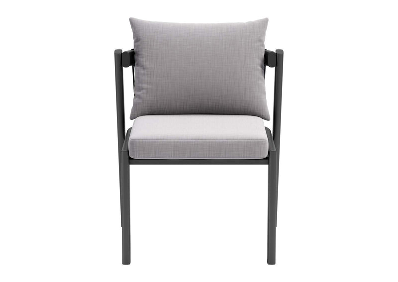 704008 Horizon Outdoor Dining Chair (Set Of 2) Gray