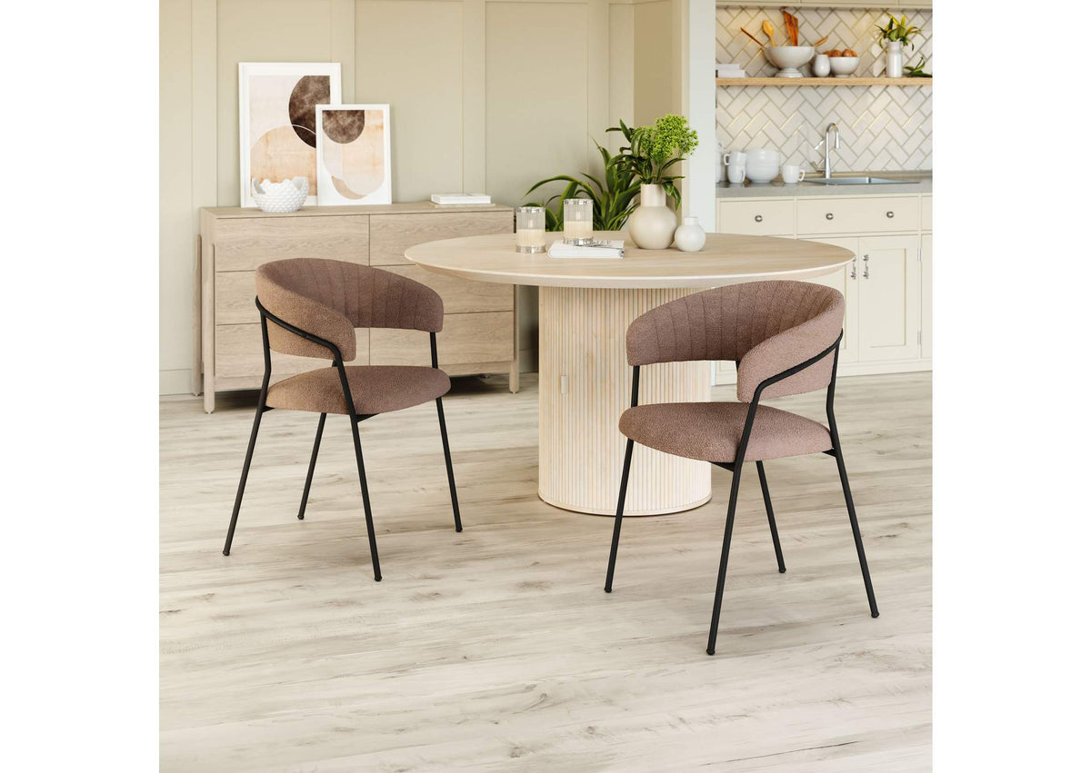 109670 Josephine Dining Chair (Set Of 2) Brown