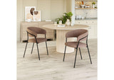 109670 Josephine Dining Chair (Set Of 2) Brown