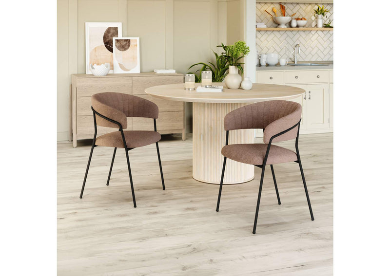 109670 Josephine Dining Chair (Set Of 2) Brown