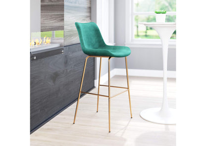 101757 Tony Barstool Green & Gold