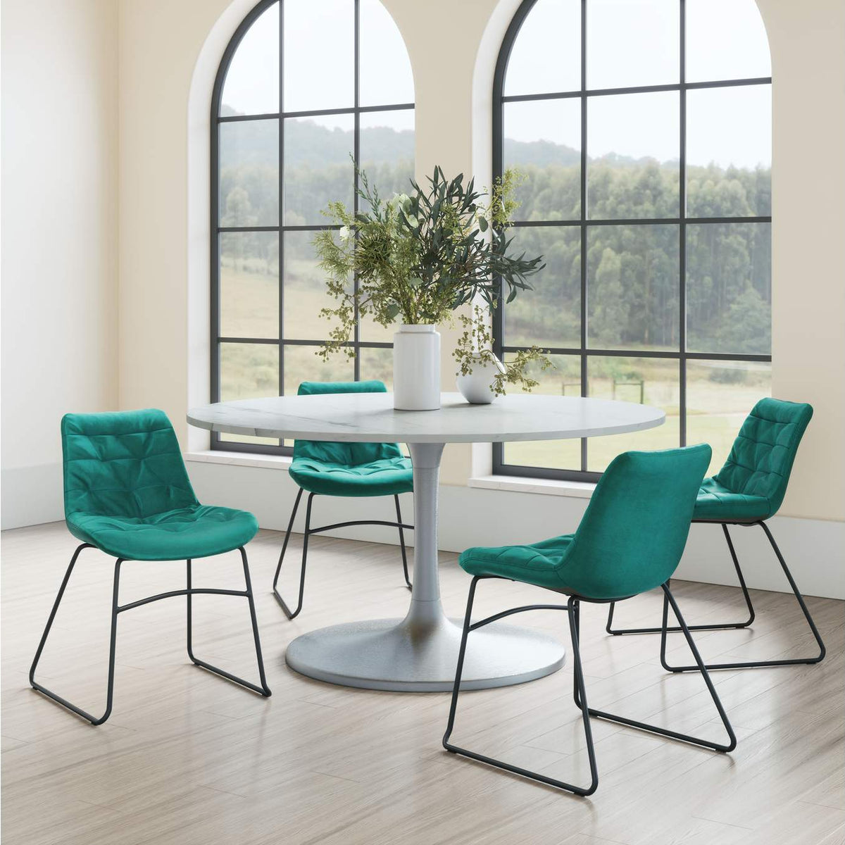 109334 Tammy Dining Chair (Set Of 2) Green