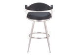 110045 Vagur Swivel Barstool Black