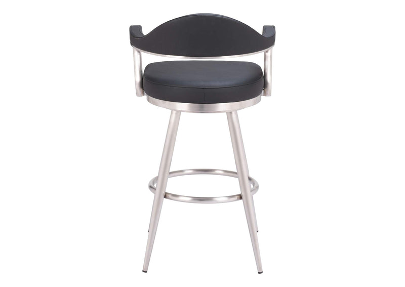 110045 Vagur Swivel Barstool Black