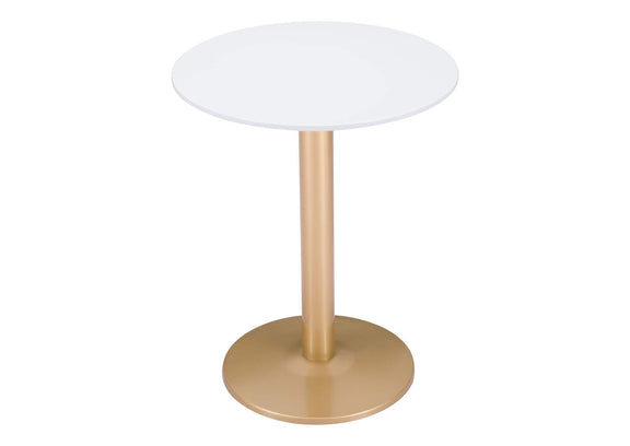 101570 Alto Bistro Table White & Gold