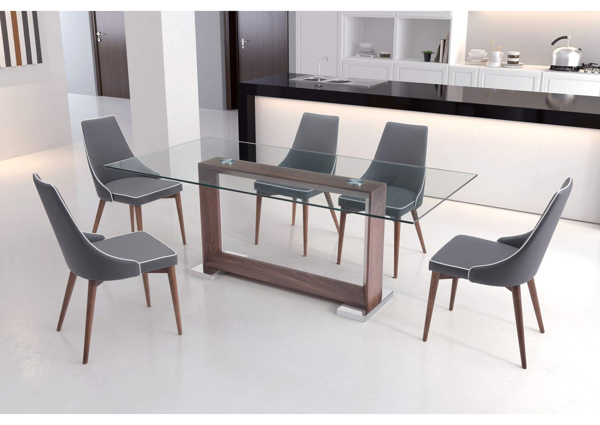 100278 Moor Dining Chair (Set Of 2) Dark Gray