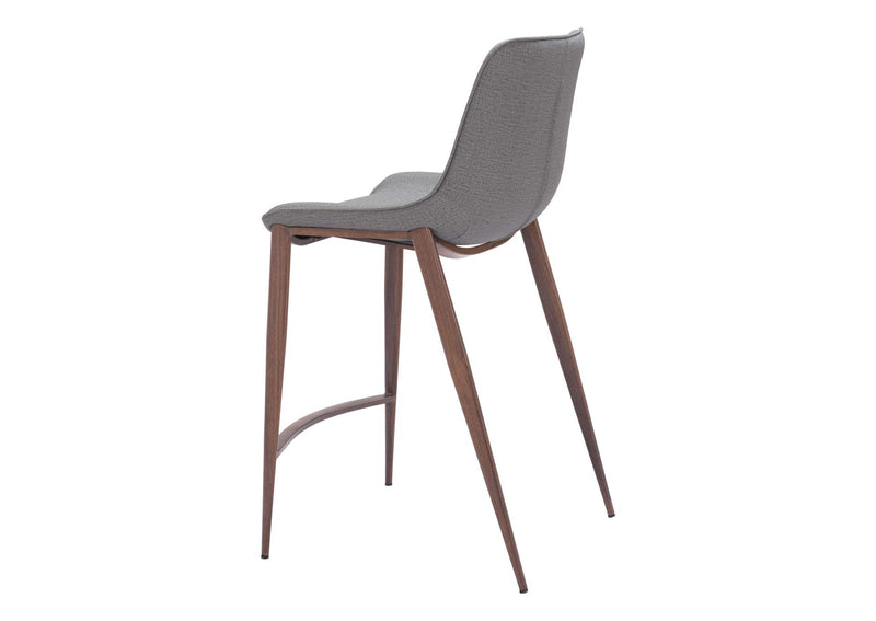 109936 Magnus Counter Stool (Set Of 2) Slate Gray & Walnut