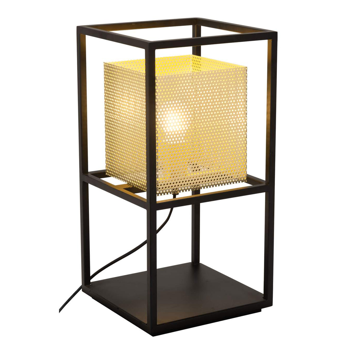 56129 Yves Table Lamp Gold & Black