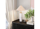 56100 Ciara Table Lamp Beige & White